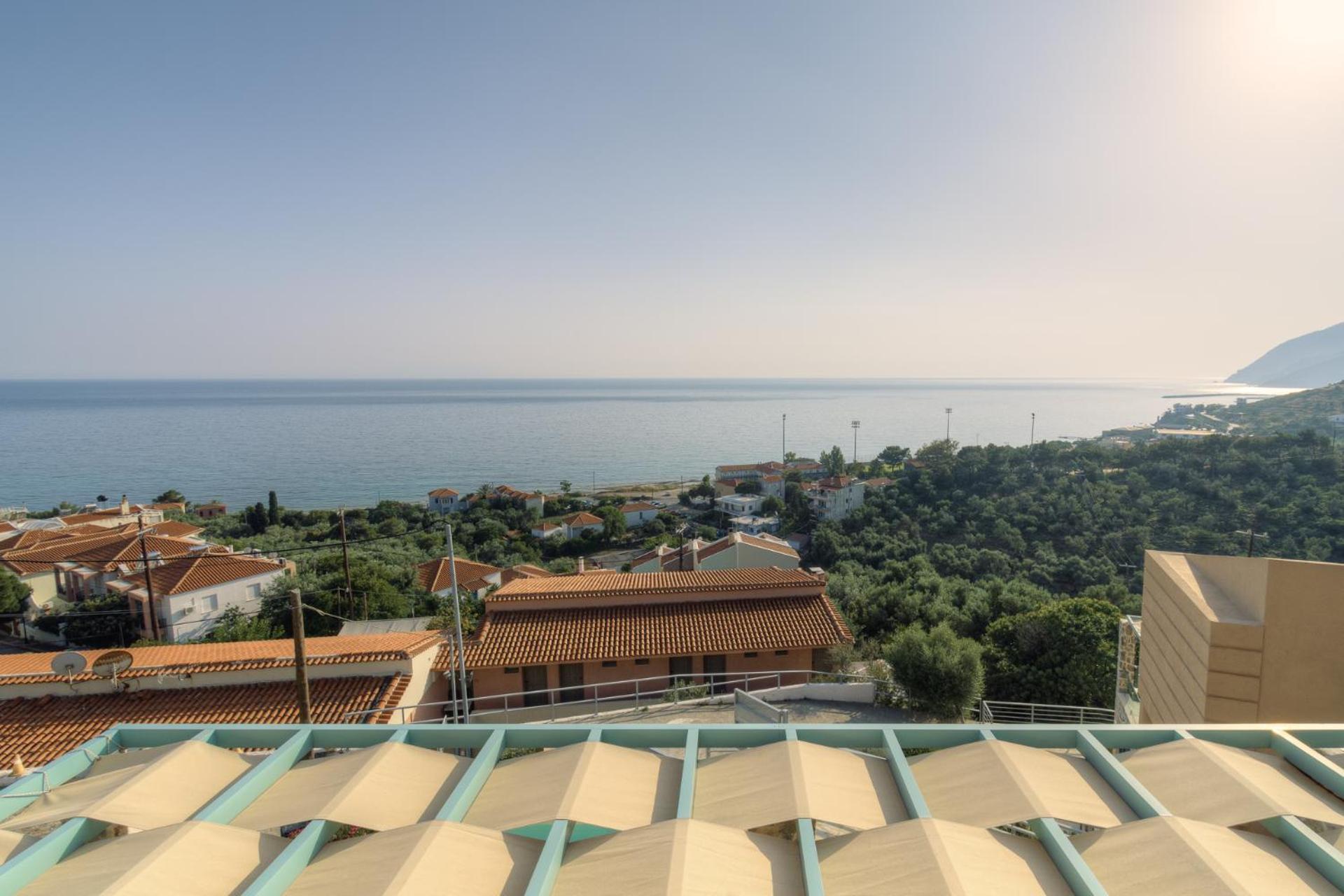 Ouzo Panoramic Houses 2, With Private Pool Plomari エクステリア 写真