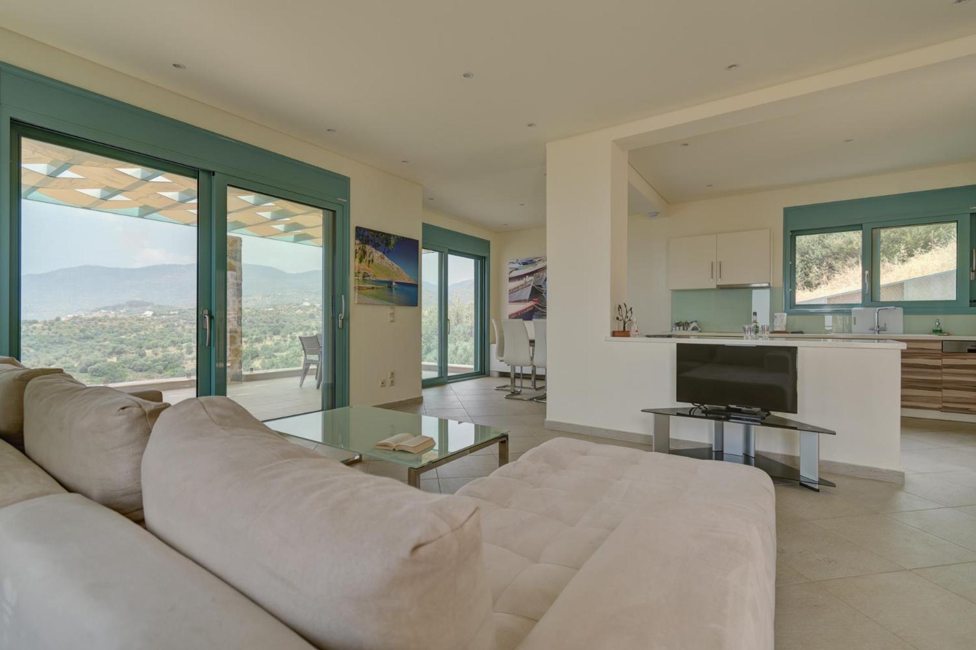Ouzo Panoramic Houses 2, With Private Pool Plomari エクステリア 写真