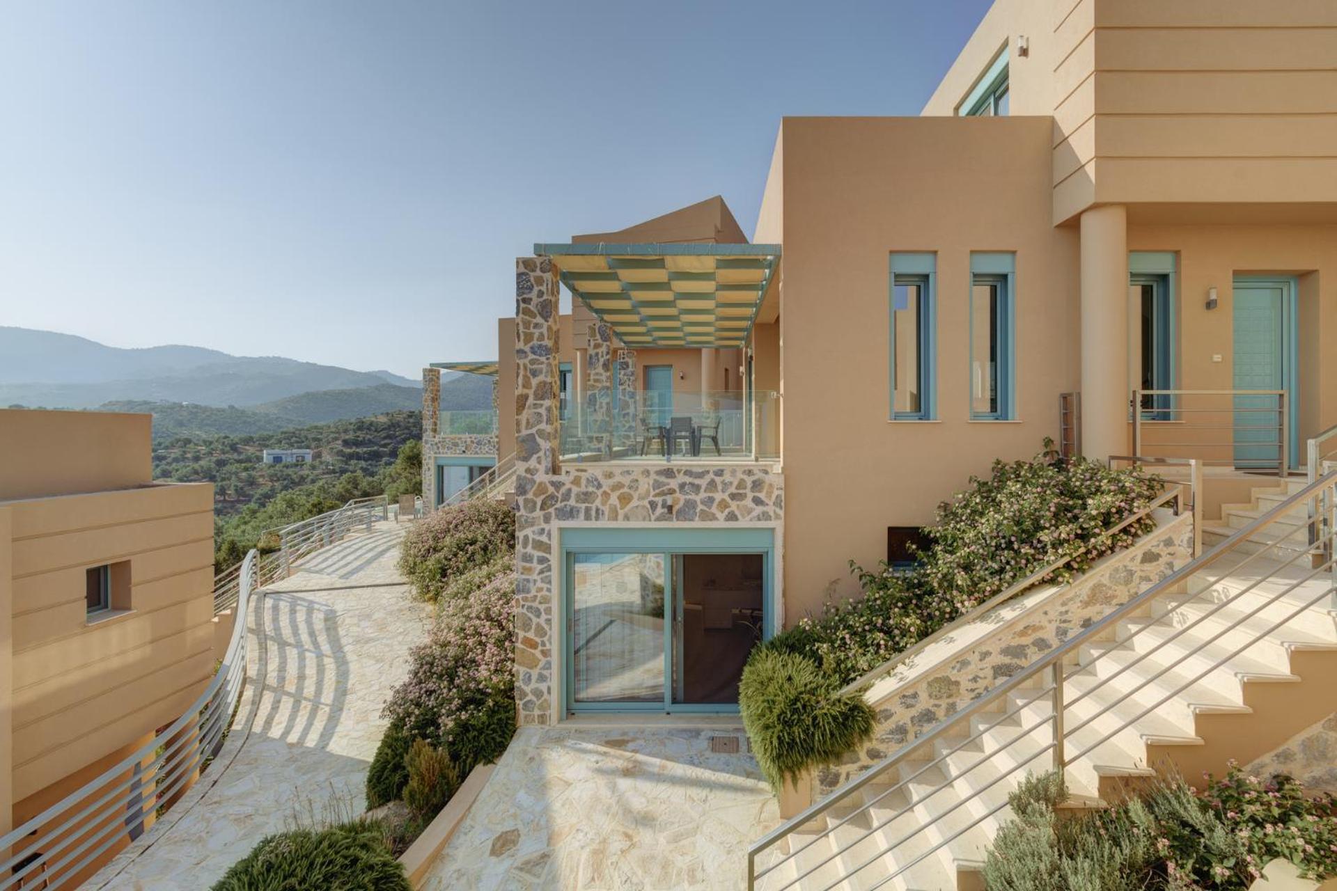 Ouzo Panoramic Houses 2, With Private Pool Plomari エクステリア 写真